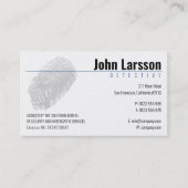 Privatdetektiv | Detektiv Visitenkarte (Vorderseite)