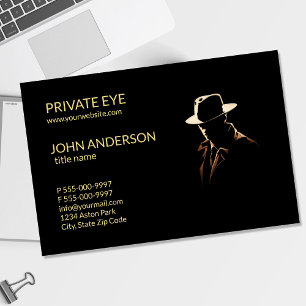 Privatdetektiv Moderner Privatdetektiv Geschäft C Visitenkarte