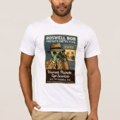 Privatdetektiv Roswell-Außerirdischen der 1950er J T-Shirt (Vorderseite)