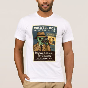 Privatdetektiv Roswell-Außerirdischen der 1950er J T-Shirt