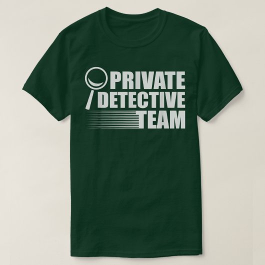 Privatdetektiv Team Crime Scene Forensic Science T-Shirt (Design vorne)