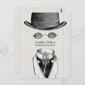 Privatdetektiv unsichtbarer Mann Postkarte (Vorne/Hinten)