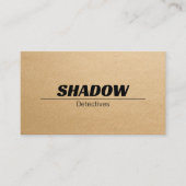 Privatdetektiv Visitenkarte (Vorderseite)