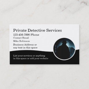 Privatdetektiv Visitenkarte