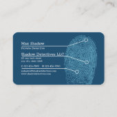 Privatdetektiv Visitenkarte (Rückseite)