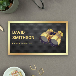 Privatdetektor für Black Carbon Fibre Visitenkarte