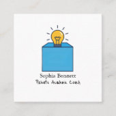 Private Academic Coach Professional Quadratische Visitenkarte (Vorderseite)