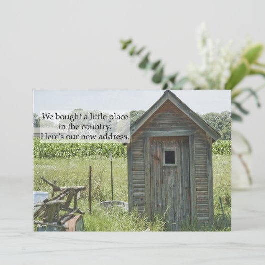 Private Adressänderung: Zuhause Ankündigung (Stehend Vorderseite)