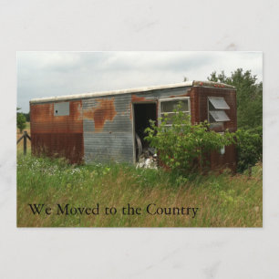 Private Adressenänderung Karte: Bewegt auf Land Ankündigung