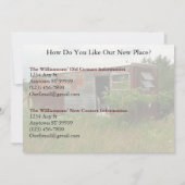 Private Adresskarte ändern: Nach Land überführt Ankündigung (Rückseite)