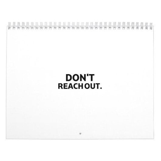 Private Architecture | Don't Reach Out Visual  Kalender (Titelbild)