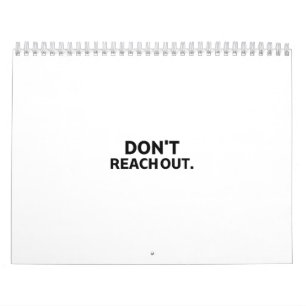 Private Architektur   Don't Reach Out Visual  Kalender