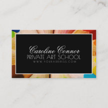 Private Art School Black & White Bold Card