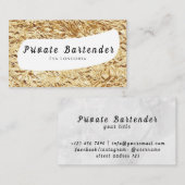 Private Barkeeper Business Card Visitenkarte (Vorne/Hinten)