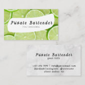 Private Barkeeper Business Card Visitenkarte (Vorne/Hinten)