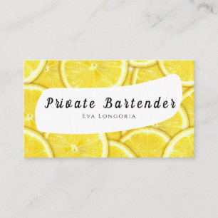 Private Barkeeper Business Card Visitenkarte
