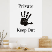 Private Behalt Poster (Küche)