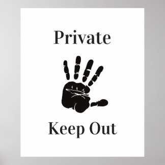 Private Behalt Poster
