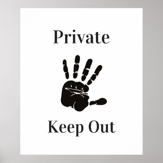 Private Behalt Poster (Vorne)