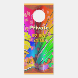 Private betreten keine Türgefährdung Türanhänger