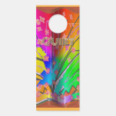 Private betreten keine Türgefährdung Türanhänger (Rückseite)