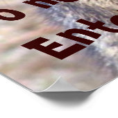 Private Bitte drucken Poster (Ecke)