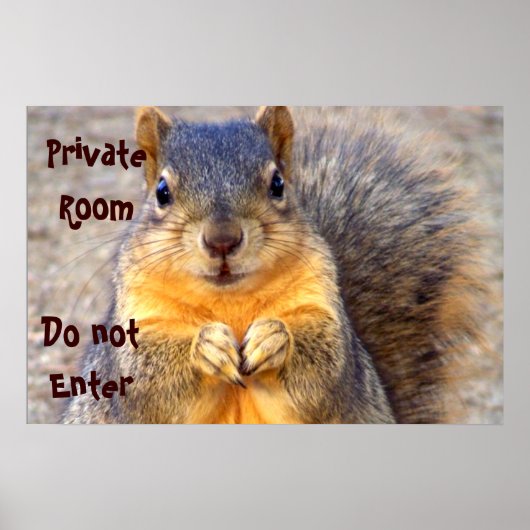 Private Bitte drucken Poster (Vorne)