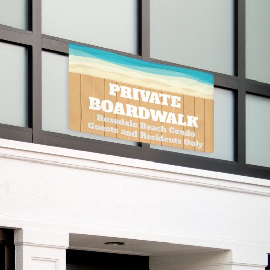 Private Boardwalk Custom Beach Condo Komplex Banner (Äußeres Gebäude)
