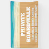 Private Boardwalk Custom Beach Condo Komplex Banner (Vertikal)
