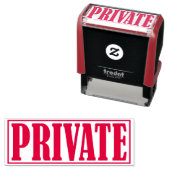 Private Business Office - Gerahmtes einfaches Word Permastempel (Beispiel)