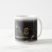 Private Dancer Bühnen-Scheinwerfer-Glamour-Tasse Kaffeetasse (VorderseiteRechts)