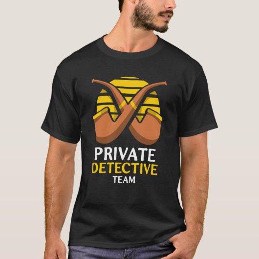 Private Detective Team Investigator Spy Investigat T-Shirt (Vorderseite)