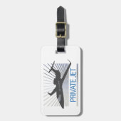 Private Düsenflugzeug Gepäckanhänger (Vorderseite vertikal)