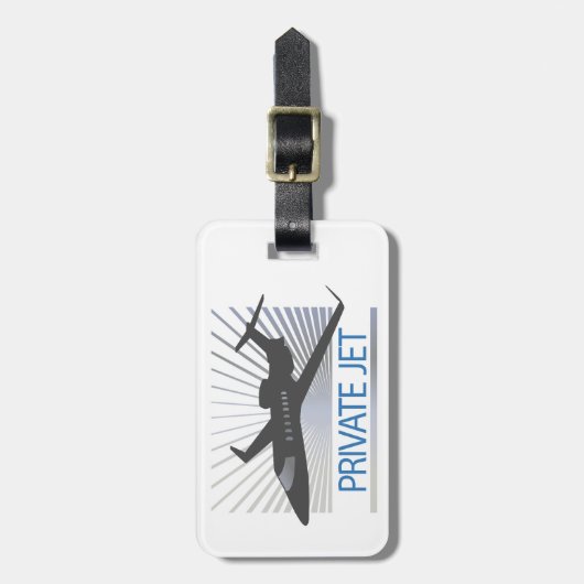 Private Düsenflugzeug Gepäckanhänger (Vorderseite vertikal)