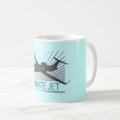 Private Düsenflugzeug Kaffeetasse (VorderseiteRechts)