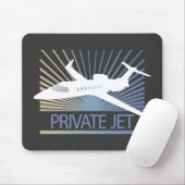 Private Düsenflugzeug Mousepad (Mit Mouse)