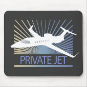 Private Düsenflugzeug Mousepad (Vorne)