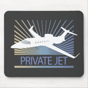 Private Düsenflugzeug Mousepad
