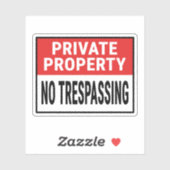 Private Eigentumsrechte: kein Übertragungszeichen Aufkleber (Blatt)