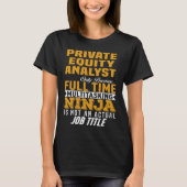 Private Equity Analyst T-Shirt (Vorderseite)