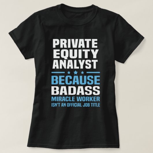 Private Equity Analyst T-Shirt (Design vorne)
