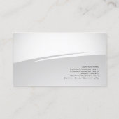 Private Ermittler Business Card Simple Zig Zag Visitenkarte (Rückseite)