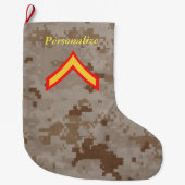 Private First Class Marine Rank Weihnachten Strump Großer Weihnachtsstrumpf (Vorderseite)