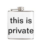 private Flasche Flachmann (Vorderseite)