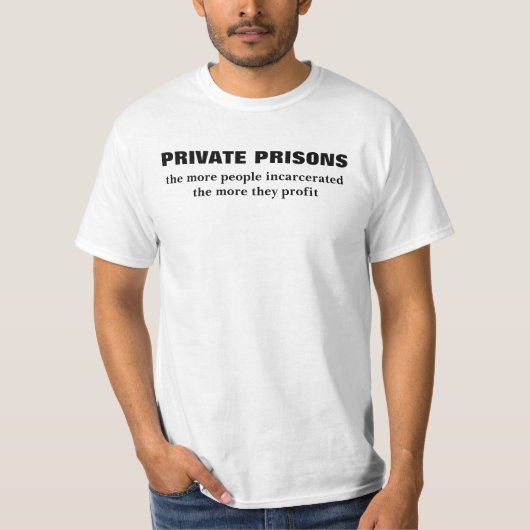Private Gefängnisse T-Shirt (Vorderseite)