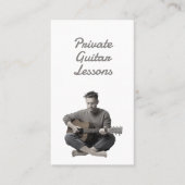 Private Gitarrenunterricht Visitenkarte (Vorderseite)