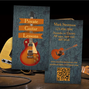 Private Gitarrenunterricht Visitenkarte