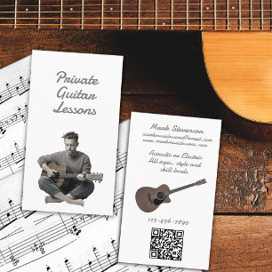Private Gitarrenunterricht Visitenkarte