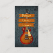 Private Guitar Lessons Visitenkarte (Vorderseite)