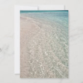 Private Hochzeitsempfehlung in Tropical Beach Einladung (Rückseite)